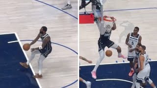 Another angle of Daniel Gafford REVERSE DUNK against the Timberwolves [upl. by Dosi]