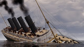 Lusitania Sinks Real Time Final Plunge Animation [upl. by Yahsel329]