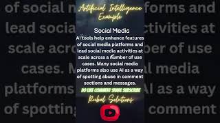 2 Artificial Intelligence Example Social Media [upl. by Cobby]