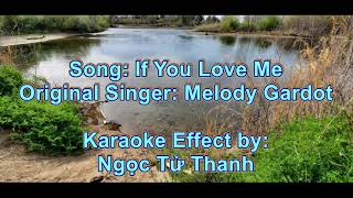 Karaoke If You Love Me  Melody Gardot [upl. by Dao]