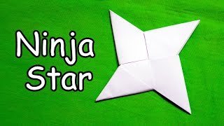 How to make a Paper Ninja Star Shuriken  Easy Origami [upl. by Ruben]