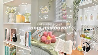 extreme small room makeover 2024 🌱🌷  aesthetic amp minimalist inspired [upl. by Fisken]