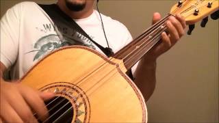 Como Tocar Guitarron La Bikinaquot [upl. by Nnaynaffit]