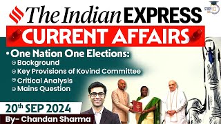 The Indian Express Newspaper Analysis  20 September 2024  Daily Current Affairs  By StudyIQ IAS [upl. by Addie718]