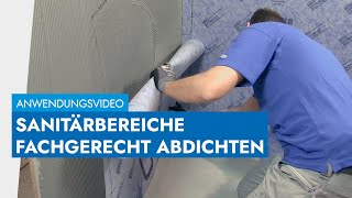 Perfekte Feuchtraumabdichtung  OTTOFLEX Abdichtbahn  neues Video in der Beschreibung [upl. by Narcho506]