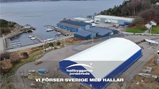 Carlanders Båtvarv En imponerande tälthallslösning 1500m2 [upl. by Edris]