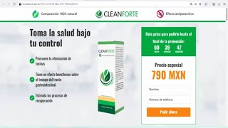 Clean Forte Mexico  Parasites Promotes the elimination of toxins [upl. by Latreshia]