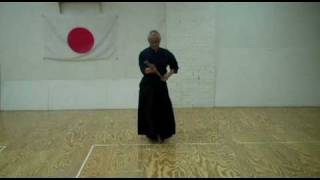 Shuji Matsushita does Iaido Kata at Shudokan Dojo [upl. by Einahpts]