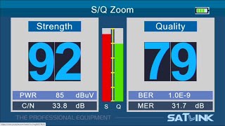 Satlink ST5150 Medidor de campo [upl. by Nirred]