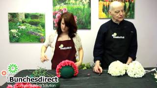 Do it yourself  Kissing Balls Floral Pomander Balls [upl. by Suedama]