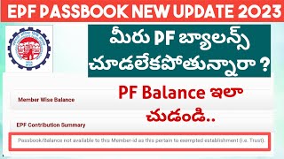 EPF Passbook New Update Exempted Trust  How to View EPF Balance Exempted EPF Trust [upl. by Seldan]