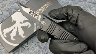 Microtech Signature Series Mini Troodon w Hellhound Blade [upl. by Alisia]