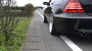 s600l w220 エキマニ マフラー Exhaust Sound Headers amp Muffler） TGSASAKI2 [upl. by Attenol]