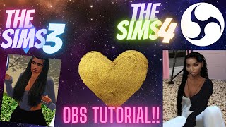 HOW TO RECORD THE SIMS 3 amp SIMS 4 ON OBS STUDIO W0 THE LAG TUTORIAL 😱 [upl. by Ruff]