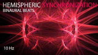 Hemispheric Synchronization  Binaural Beats  10Hz [upl. by Arised]