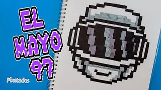 COMO DIBUJAR EL MAYO 97 PIXEL ART  PIXELADOS [upl. by Hamlen]