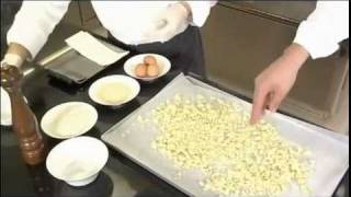 Gnocchi di patate croccanti con fonduta di parmigiano  Lespresso food wineflv [upl. by Ainevul]