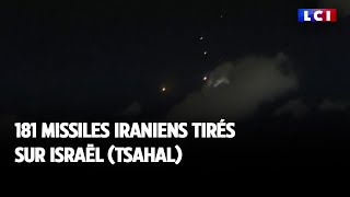 181 missiles iraniens tirés sur Israël Tsahal [upl. by Richmound]