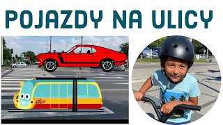 Nauka pojazdów dla dzieci  prawdziwe pojazdy na ulicy [upl. by Josy]