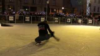 UNITEDS  Place Ste Catherine Brussels BELGIUM  Patinage Freestyle  Xtreme ice skating [upl. by Chadd]