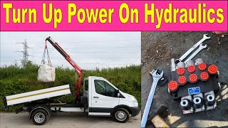 How To Turn Up amp Down Hydraulic Pressure on skip turck and hiabs [upl. by Sirod985]