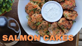 How to make salmon cakes  Quick and easy recipe [upl. by Affer]