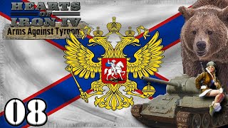 Lets Play Hearts of Iron 4 Return of the Tsar Russia  HOI4 Arms Against Tyranny Gameplay Episode 8 [upl. by Neryt]