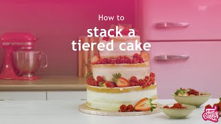 How To Stack A Tiered Cake With FunCakes [upl. by Subir]