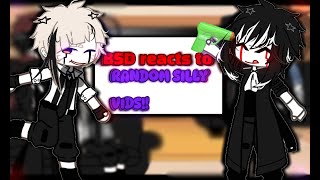 BSD reacts to Random Silly Vids 😋 ll bsd ll gacha club reaction ll [upl. by Leziar]