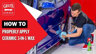 How to Apply Sprayable Ceramic Wax  Griots Garage Ceramic 3in1 Wax [upl. by Latta192]