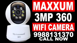 BUY NOW 📞 9988131370  MAXXUM 3MP FULL COLOR 360 WIFI CAMERA  CREATIVE INFOTECH LUDHIANA [upl. by Medarda285]