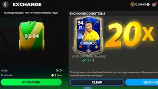 20x 9394 Rated TOTY Pack Opening In FC Mobile 24 [upl. by Pizor]