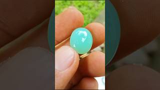 chrysoprase aussie  ciri khas serat Urat Lumut dan warna Bluish Green [upl. by Anayhd]