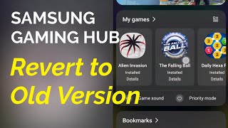 No more instant plays  Samsung Gaming hub 70102 to 60111 revert to the old version [upl. by Allertse]