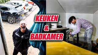 SAMEN WERKEN AAN ONZE CAMPER BUS  KEUKEN amp BADKAMER KLAAR 134 [upl. by Dihahs]