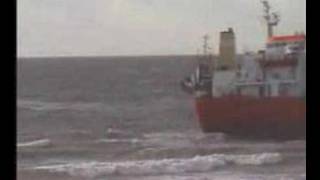 Stranding Flottbeck bij Zoutelande 28 okt 2000 [upl. by Aihsit]