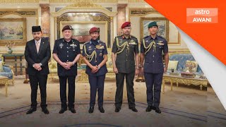 Istiadat pertabalan Agong persembah warkah persilaan kepada Sultan Brunei [upl. by Airtemed]