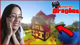 CONSTRUÍ MINHA NOVA MANSÃO MEDIEVAL É A MINHA CARA  Minecraft Mundo dos Dragões 3 [upl. by Saiff920]