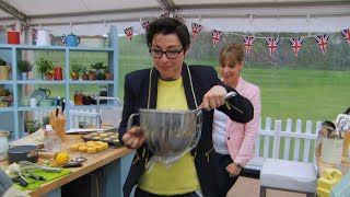 Mel amp Sue chase the chocolate mousse  The Great British Bake Off Series 5 Episode 1  BBC One [upl. by Carolynne]