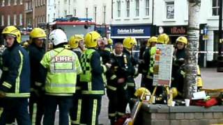 Hereford UK City Centre Fire 21st Oct 2010 Part 2 [upl. by Mistrot669]