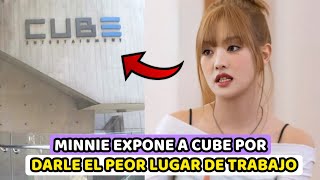 MINNIE DE GIDLE EXPONE A CUBE POR DARLE EL PEOR LUGAR DE TRABAJO ENTRE LAS MIEMBROS [upl. by Zailer982]