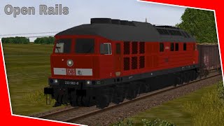 Open Rails  MSTS  BR232 Ludmilla  Diesel Locomotive  Freight Train  Rübelandbahn  Lets Play [upl. by Idoc]