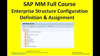 6 What is Enterprise Structure in sap MM  sap sapmm sapmmcourse sapmmtraining saps4hana [upl. by Kori42]