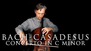 JC Bach  HCasadesus Concerto in C minor for cello MovI  Practice with Cello Teacher [upl. by Yekciv]