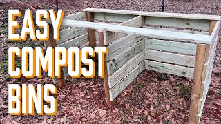 How To Build Compost Bins [upl. by Lleinad424]