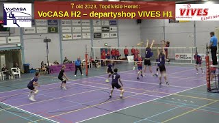 VoCASA H2  VIVES H1 7 okt 2023 Topdivisie Heren [upl. by Eirojram]