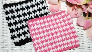 HOW TO Crochet quotThe HOUNDSTOOTH Stitchquot [upl. by Rese]