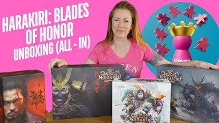 Harakiri Blades of Honor  All in pledge unboxing  Queen of the Board [upl. by Bettzel971]