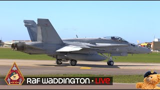 LIVE RAF WADDINGTON RCAF F18 HORNETS RED ARROWS PRACTICE amp HOME OF ISTAR • 081024 [upl. by Serena]