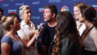 Simon Cowell Interview at Americas Got Talent Season 11 SemiFinals [upl. by Kare539]